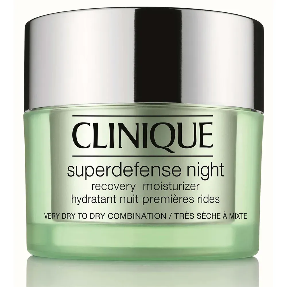 Clinique"SuperdefenseTM Night Recovery Moisturizer Für sehr trockene Haut bis Mischhaut