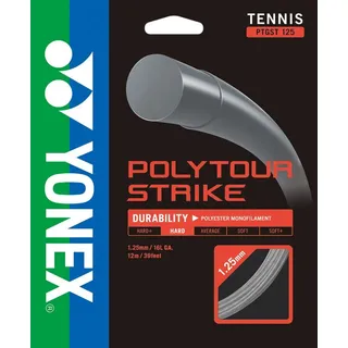 Yonex Unisex – Erwachsene Poly Tour Strike Saitenset 12m-Dunkelgrau Tennis-Saite, One Size