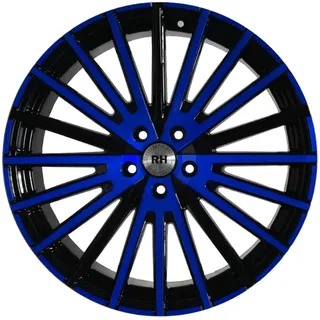 RH ALURAD RH WM Flowforming color polished - blue 9x20 ET50 5x130 71,5,