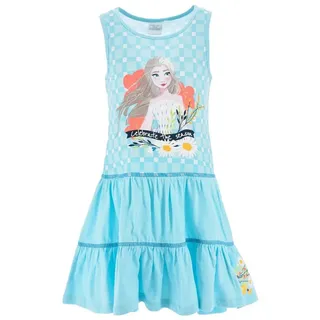 Disney Frozen Kleid mit kurzen Trägern Elsa Sommer in Blau | Gr.: 110