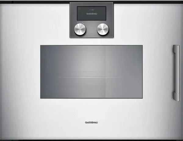 Gaggenau BSP221131 Dampfgarofen 60 cm Serie 200 Silberber Türanschlag links B...
