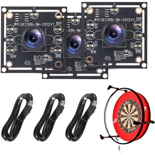Nastopee Ov9732 Kameramodul 100°,Autodarts Kamera System Ov9732,1280X720 30Fps,Mit 2 M Kabel,Kompatibel Mit Autodart Kamerasystem