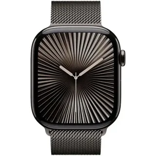 GPS + Cellular 46 mm Titaniumgehäuse schiefer Milanaise Armband schiefer M/L