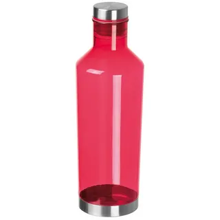 MacMa Transparente Trinkflasche aus Tritan, 800 ml, rot