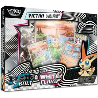Pokémon TCG Victini Illustration Collection Box Black Bolt & White Flare - Scarlet & Violet