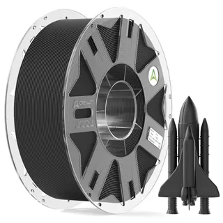 Creality PPA-CF 3D-Druckerfilament 1kg, Hochleistungs-Nylon mit 15% Kohlenstofffasern, reißfest, hitzebeständig und verzugsfrei, Schwarz