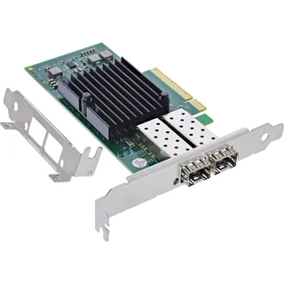 InLine Dual 10-Gigabit Netzwerkkarte, 2x SFP+, PCIe x8, inkl. low profile Slotblech 51131A