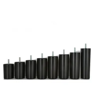 Prima-Online Möbelfuß 4x Möbelfüße aus Kunststoff Möbelbeine Möbelgleiterfuß Schrank Beine 7 cm