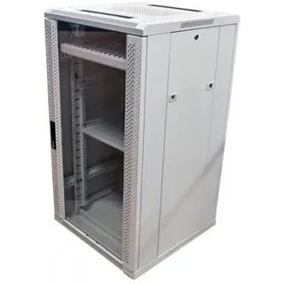 Allnet 19 Schrank 32HE B600 / T1000mm *lichtgrau* SNB-Serie (32 HE, 19 Zoll Rack), Serverschrank, Grau