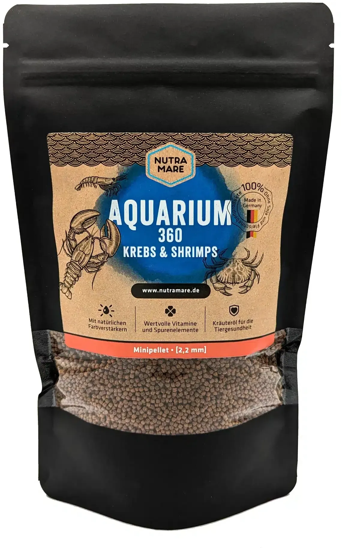 Nutramare Fischfutter Aquarium360 Krebs & Shrimps       750ml