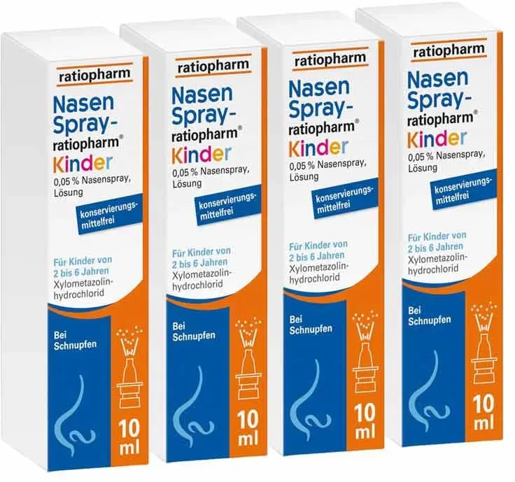 NasenSpray-ratiopharm Kinder 4er Set 4X10 ml Nasenspray