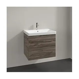 Waschtischunterschrank A89000RK 63x51,4x45,2cm, 2 Auszüge, wandhängend, Stone Oak