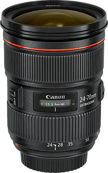 CANON EF II USM 24 mm - 70 f/2.8 (Objektiv für Canon EF-Mount, Schwarz)