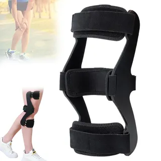 Zowdrix Knie-Hyperextensions-Orthese, Knie-Immobilisations-Bandage, FüR Hemiplegische Abduktionsfixierung - KorrekturgüRtel & Orthese XL