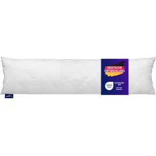 Traumnacht Seitenschläferkissen aus softer Microfaser, 1.200 Gramm Füllgewicht mit Reißverschluss, 40 x 145 cm, waschbar, Öko-Tex zertifiziert, entwickelt in Deutschland