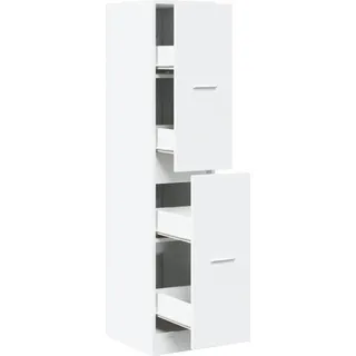 vidaXL Apothekerschrank 30 x 41 x 144,5 cm Weiß