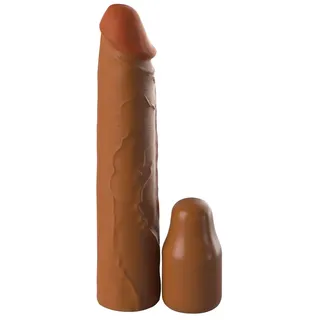 Penishülle „2“ Silicone X-tension“, hautfarben dunkel
