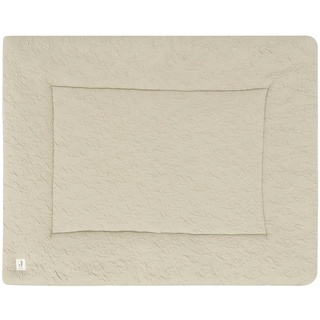 Jollein Krabbeldecke für Baby - Soft Waves, Olive Green - Laufgittereinlage - 75x95 cm - Spieldecke Baby - Olivgrün