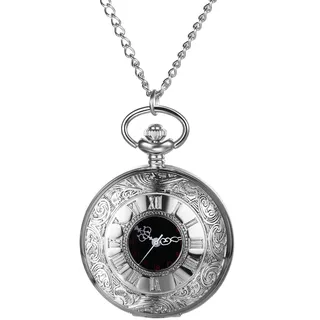 Avaner Taschenuhr Analoge Quarz Uhr mit römischen Ziffern Pulloverkette für Herren Damen als Geschenke für Muttertag Vatertags Weihnachten Geburtstag
