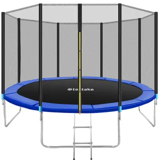 396 cm inkl. Sicherheitsnetz und Leiter schwarz/blau