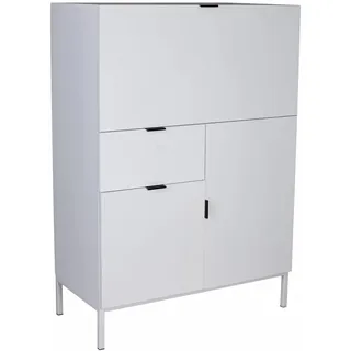 Sekretär Weiss Klappsekretär Computertisch Skandi Schrank Hygge 80cm hmb406 Palazzo Exklusiv