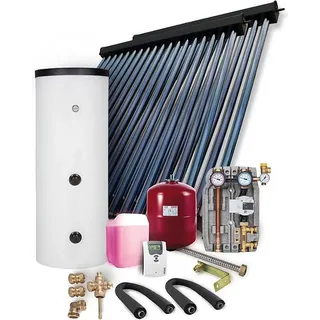 Sunex Solaranlage Paket HP22 7,22m2 Vakuumröhrenkollektor Frischwasserspeicher 300l
