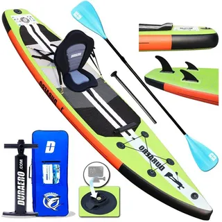 DURAERO SUP Board Set inkl. Kajak Sitz 330 x 76 x 15 cm grün