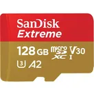 SanDisk 128GB Extreme microSD Speicherkarte 2022 190MB/s & 90MB/s Lese/Schreibgeschwindigkeit, A2 C10 V30 UHS-I U3