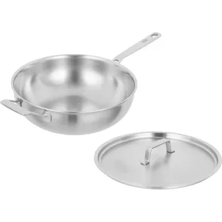 Kuhn Rikon Wok Pfanne + Kochtopf, Silber