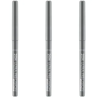 Catrice 20H Ultra Precision Gel Eye Pencil Waterproof, Nr. 120, Grau, langanhaltend, definierend, vegan, wasserfest, ohne Mikroplastikpartikel, Nanopartikel frei, 3er Pack (3x0.08g)