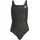 V-Back Badeanzug Schwarz 170
