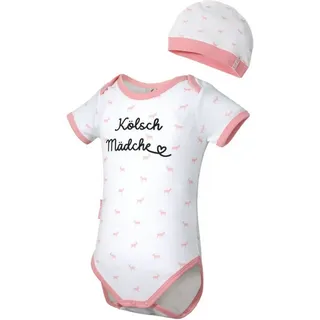 1. FC Köln Langarmbody Baby Set Kölsch Mädche weiß 74/80 - ca. 9-12 Monate