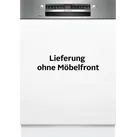 BOSCH teilintegrierbarer Geschirrspüler "SMI4EVS09E", Energieeffizienz: B (A-G), silber (gebürsteter stahl), B:59,8cm H:81,5cm T:57,3cm, Geschirrspüler, Automatische Türöffnung für Effizienz, flexible Körbe & Schubladen, Topseller