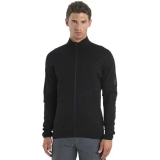 Icebreaker Merino 560 Realfleece Elemental Ii Reißverschlusspullover - Black - XL