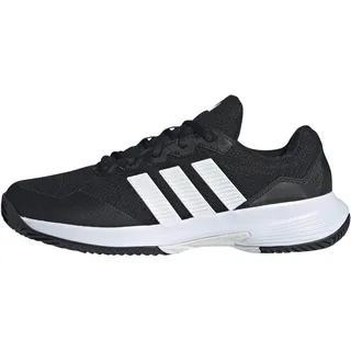 adidas GAMECOURT 2 Tennis Shoes, core Black/FTWR White/Silver met., 42 2/3