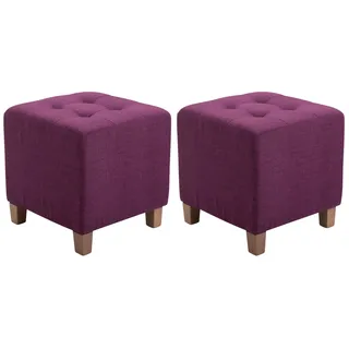 CLP 2er Set Sitzhocker Pharao lila
