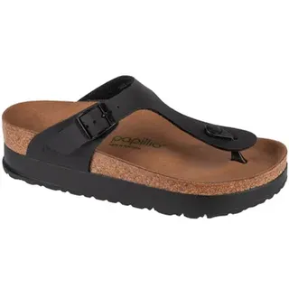 BIRKENSTOCK  Zehentrenner Papillio Gizeh Platform Vegan  in Schwarz, 38