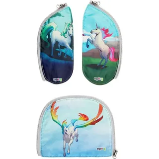 ergobag Schulzubehör Zippies-Set, 3-teilig Einhörner