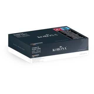 Korona Slim Filterhülsen 6,8mm Durchmesser 120er Box 5 Boxen (600x Hülsen)