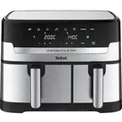 Tefal Heißluftfritteuse Dual Easy Fry und Grill, 8 Programme, EY905D, Doppelkammer 5,2 und 3,1 Liter