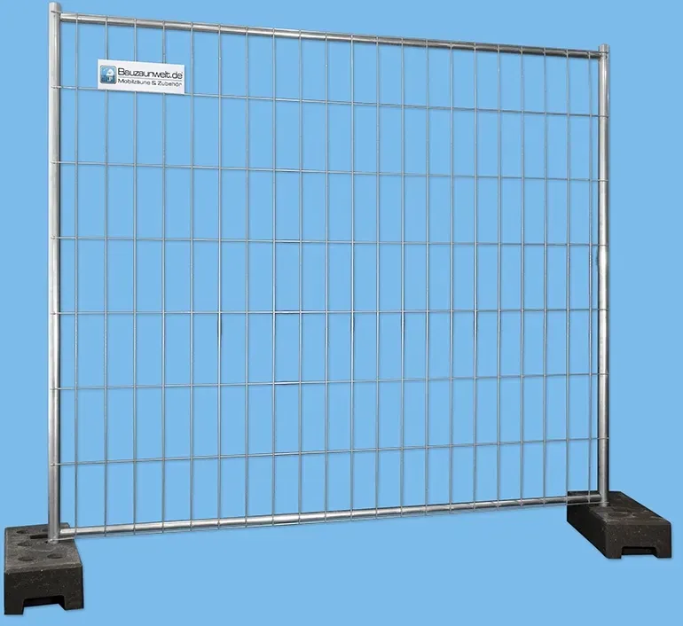 BAUZAUNWELT 11 kg 2,20 x 2,00 m Mobilzaun - extra stabil