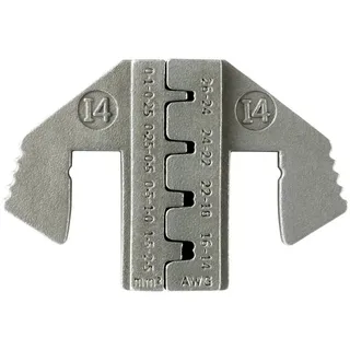 TOOLCRAFT PLE-0I4 Crimp-Einsätze Flachstecker Quetschbereich: 0.1 bis 2.5 mm2 Passend für Marke (Zangen): TOOLCRAFT PZ-500