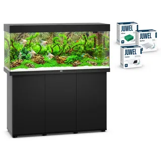 JUWEL Aquarium Rio 240 Kombination schwarz Premium-Bundle