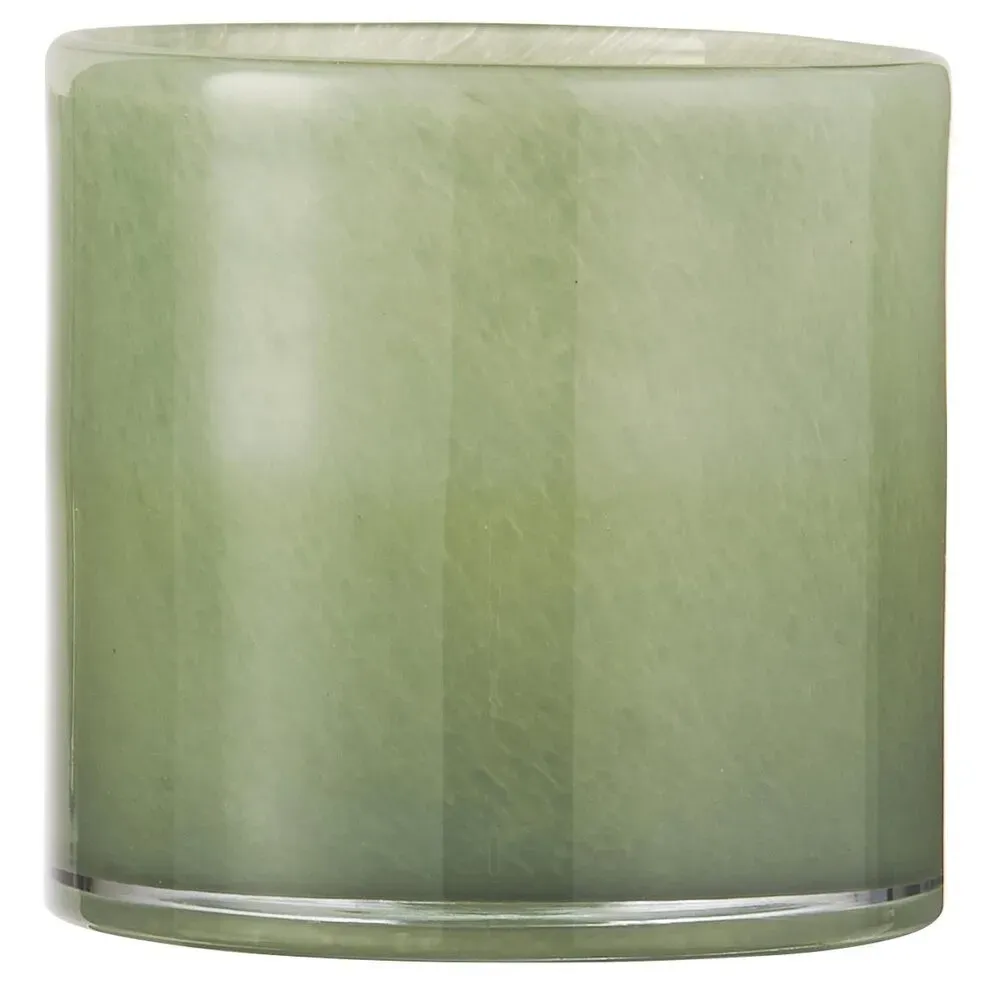 IB Laursen Topf Venecia durchgefärbtes Glas, Höhe 12, Ø 12 cm, grün