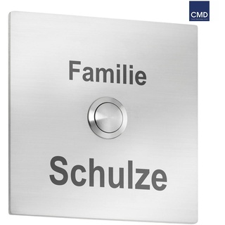 CMD Creative Metalldesign Gravur für Klingelplatte, 10 x 10cm (Art.Nr. CMD-104 / CMD-104-anthrazit) CMD-104/Gravur