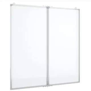 vidaXL Magnetisches Whiteboard Klappbar 80 x 80 cm Weiß