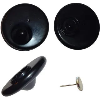 250 Sicherungsetiketten Hartetiketten Warensicherungsetiketten RF 8,2 MHz R50 Light mit Nadel schwarz Warensicherung Artikelsicherung