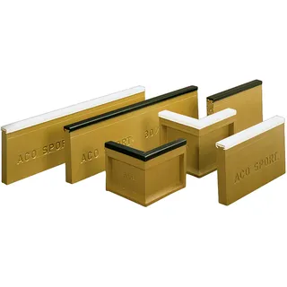 Elastic-Randstein für Sportflächenbegrenzungen, Schwarz, 50 cm, 30 cm - Schwarz