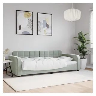 vidaXL Tagesbett 90 x 200 cm hellgrau