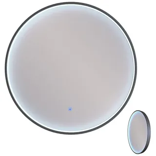 Planetmöbel Spiegel VELUNA rund 100 cm, Rahmen mit LED-Beleuchtung